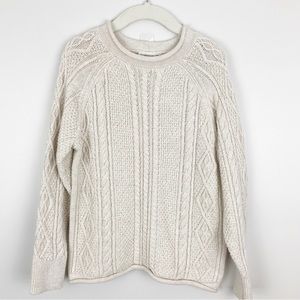 Crewcuts - 4/5 Boys Cream Fishermen’s Sweater